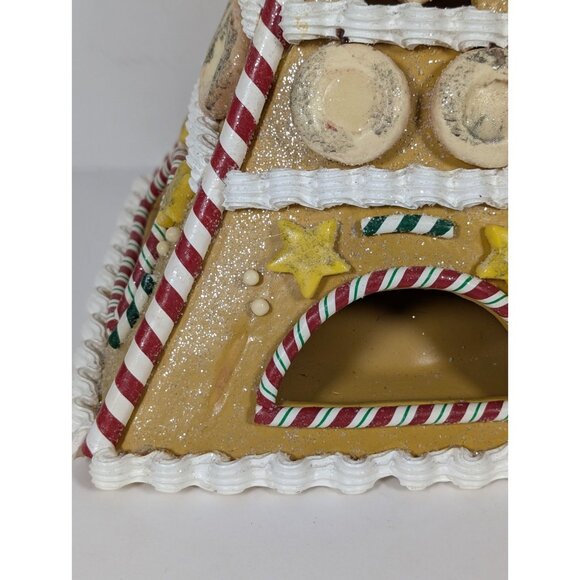 Department 56 Gingerbread Christmas Eiffel Tower Light Up Decoration 14" Village - Picture 5 of 8